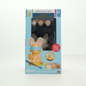 Crafty Crew Paint Your Own Corgi Garden Statue Kit Ages 6 Plus Art Craft Set